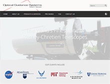 Tablet Screenshot of opticalguidancesystems.com